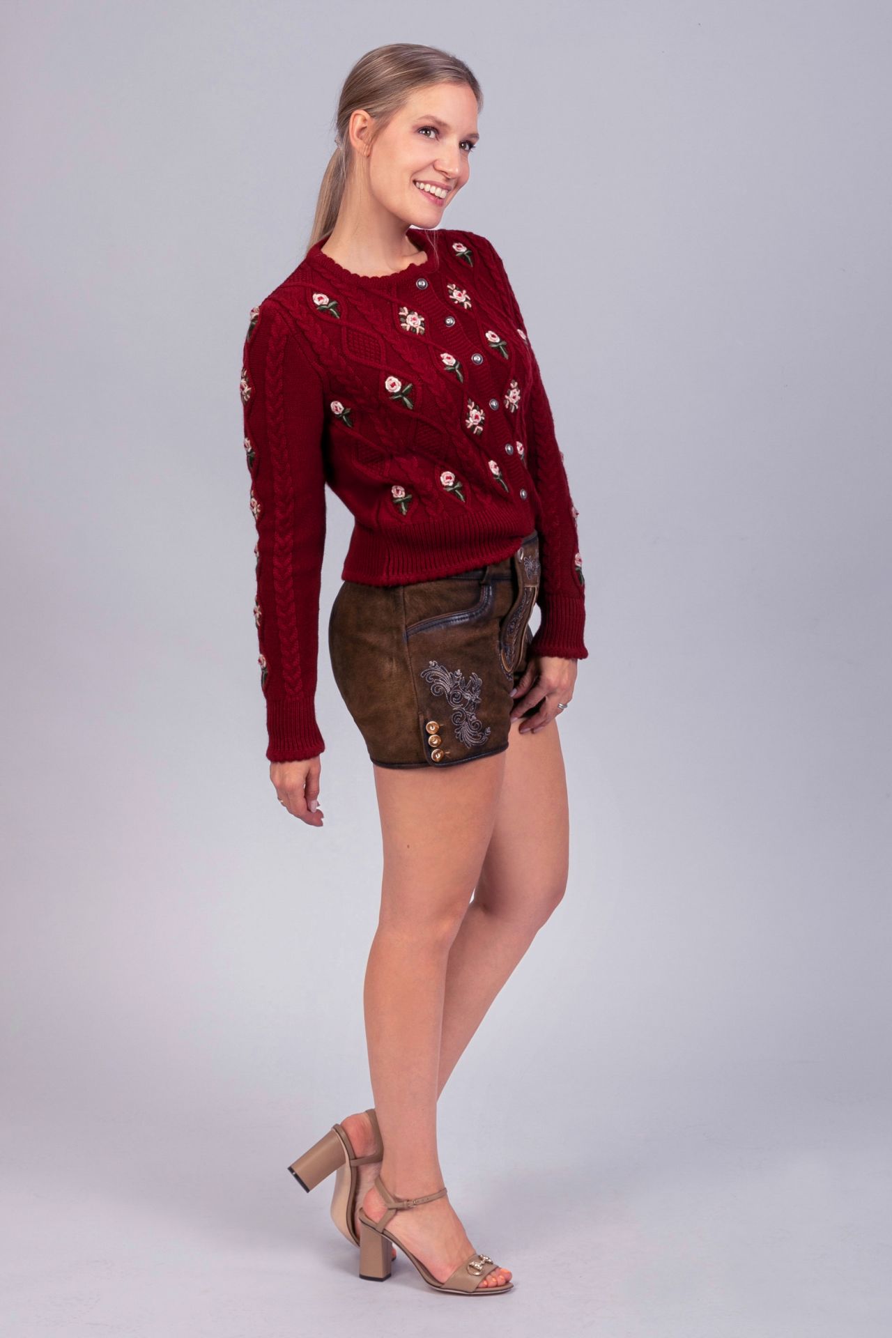 Strickjacke Lucia bordeaux