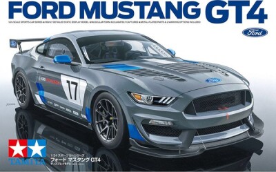 Tamiya - Ford Mustang Gt4 Modelbil Byggesæt - 1:24 - 24354