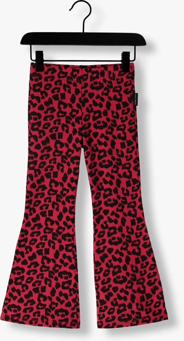 DAILY BRAT paarse daily brat flared broek leopard flare pants