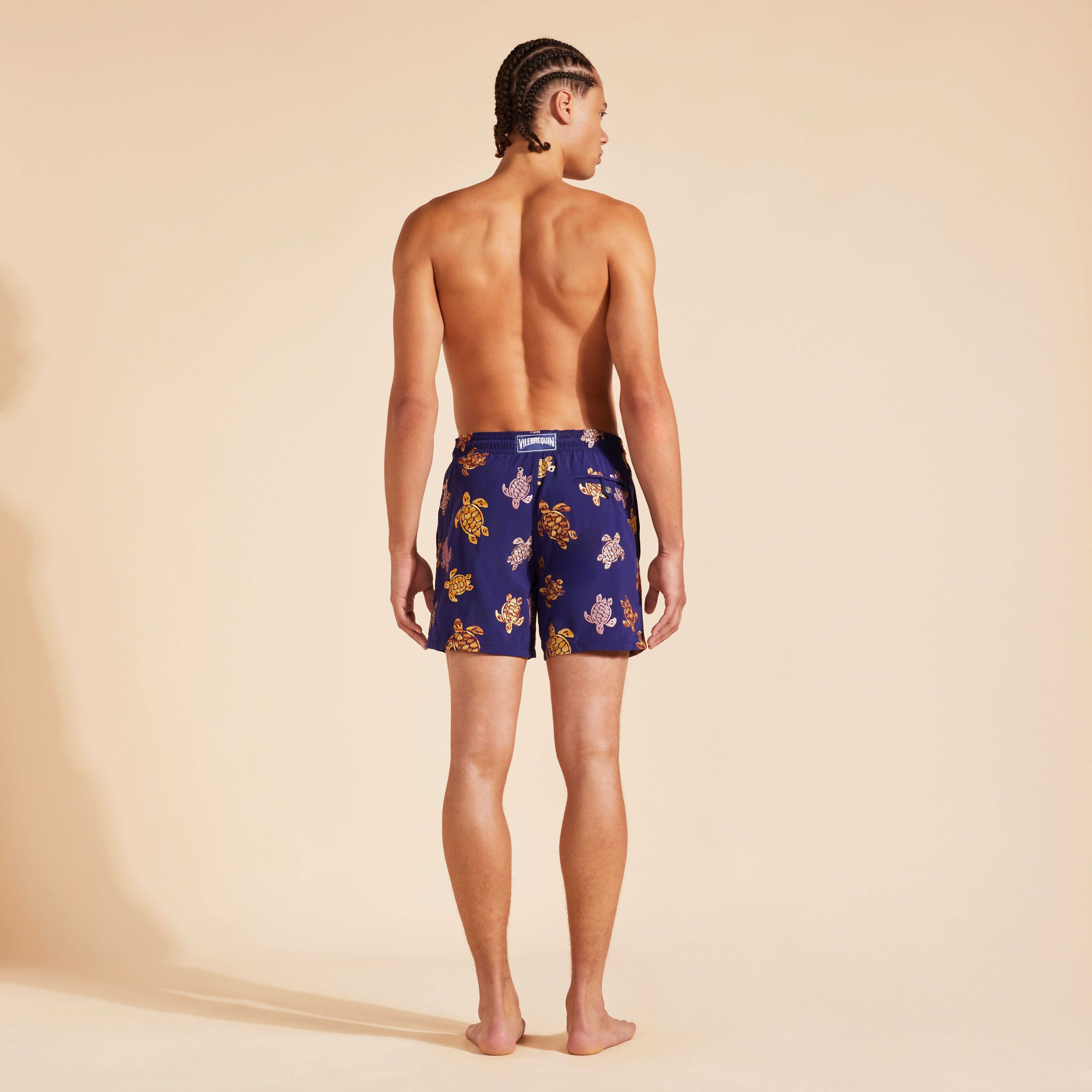 Maillot de Bain Homme Brodé Tortue Multicolore