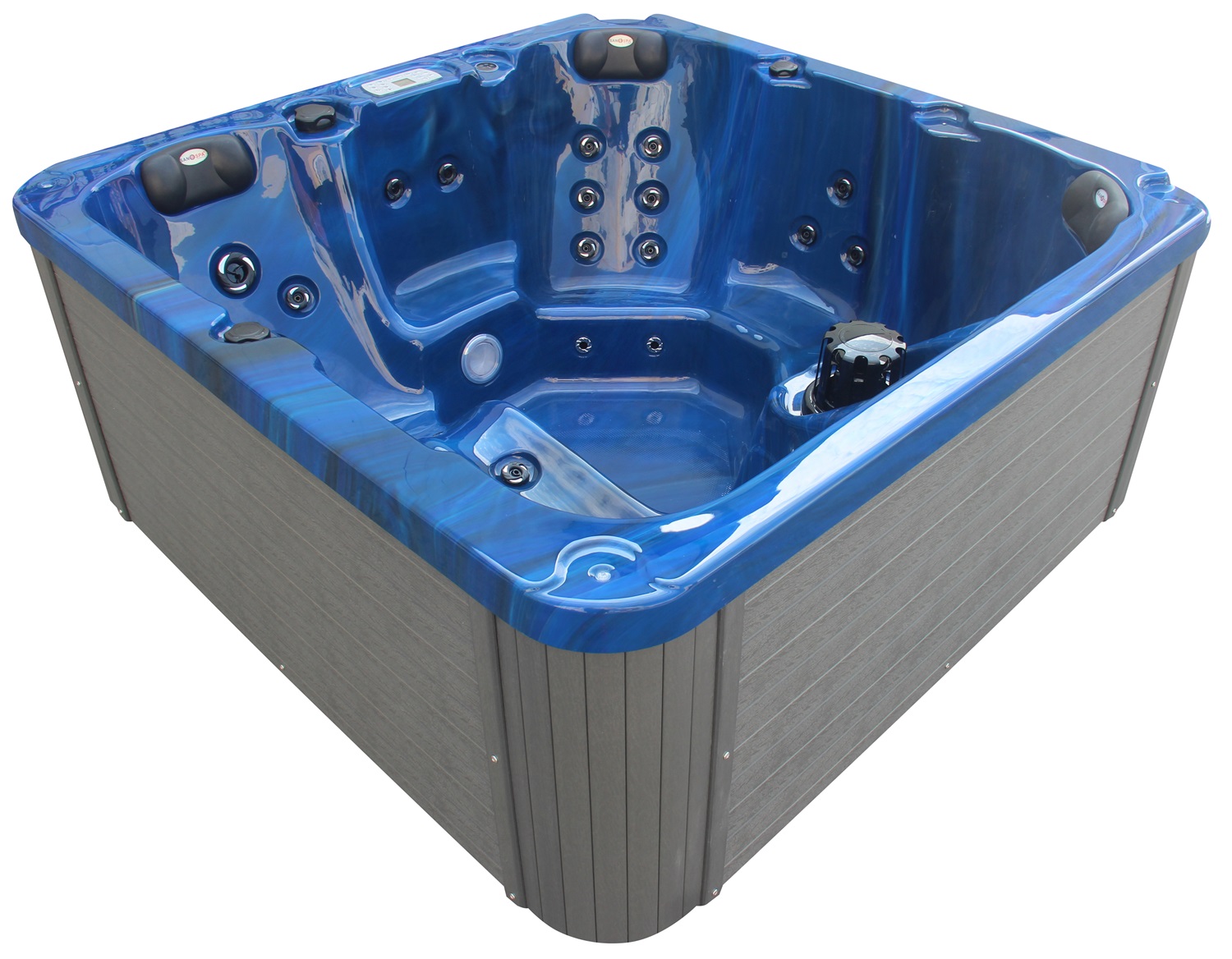 Badstuber Palma outdoor whirlpool 5-persoons blauw