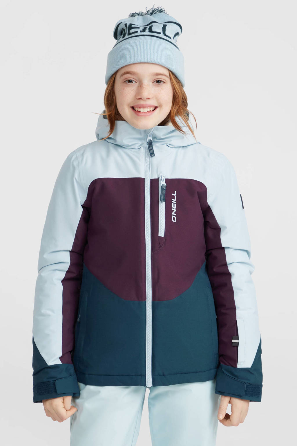 O'Neill ski-jack CARBONITE lichtblauw/donkerpaars/blauw