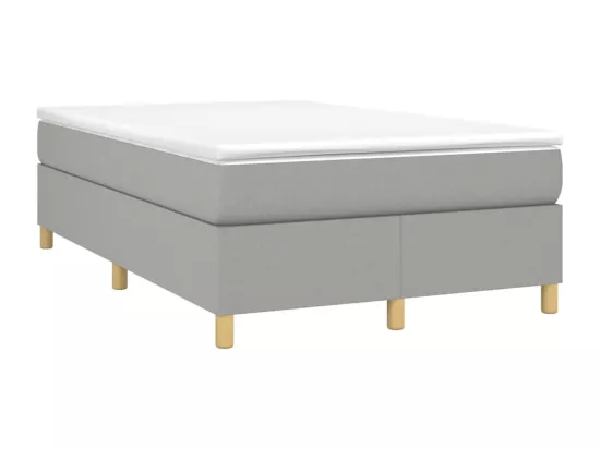 Sommier à lattes de lit Gris clair 120x200 cm Tissu
