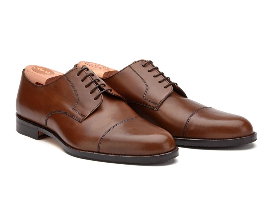 Derbies homme Châtaigne semelle cuir avec patin - MAYFAIR CLASSIC PATIN