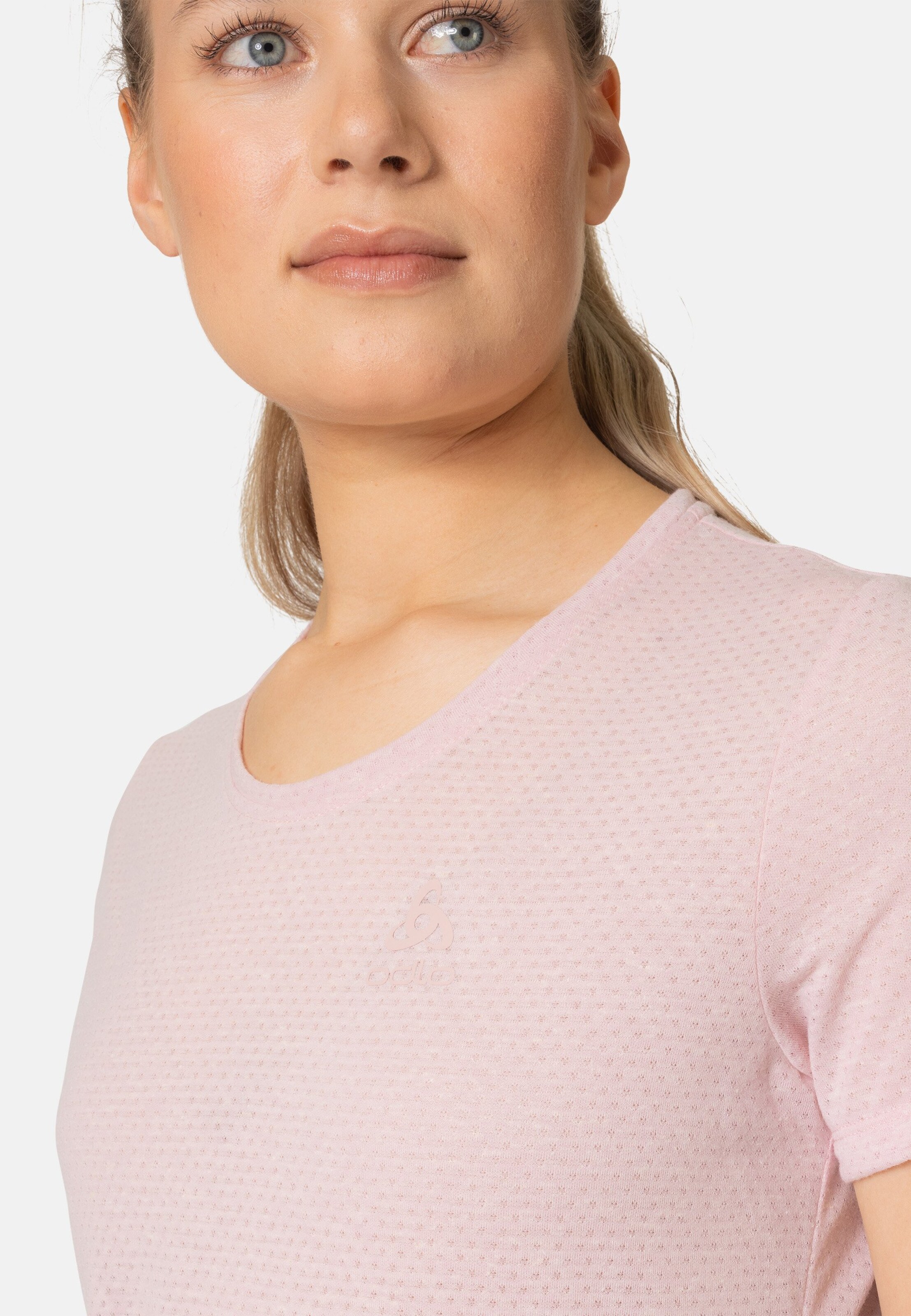 Active 365 Linencool T-Shirt in pale mauve melange