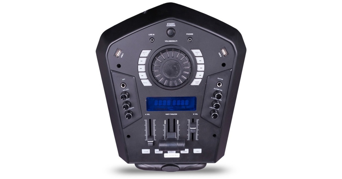 NoondayDJ Party Tower XXL Slim luidspreker  (Zwart, Bluetooth)