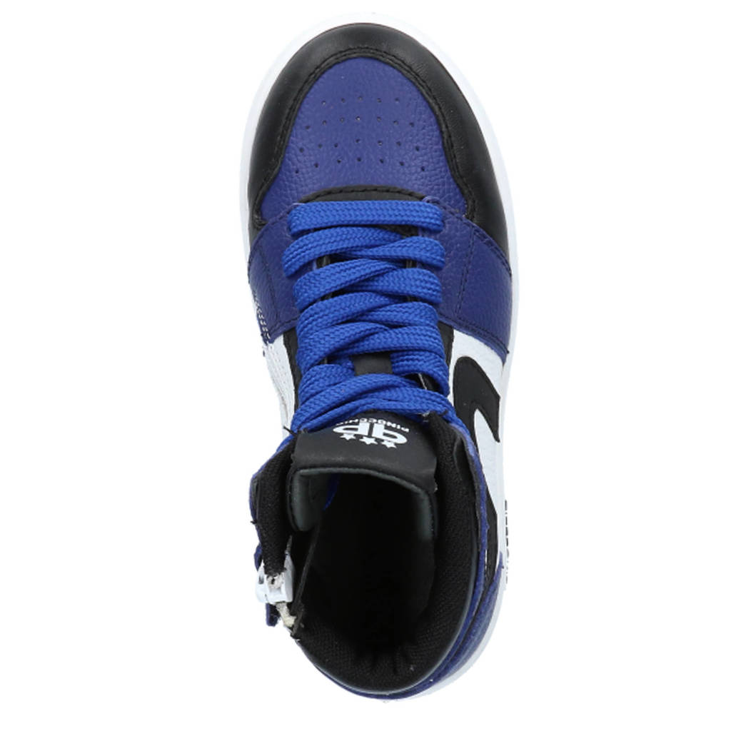 Pinocchio leren sneakers blauw/zwart