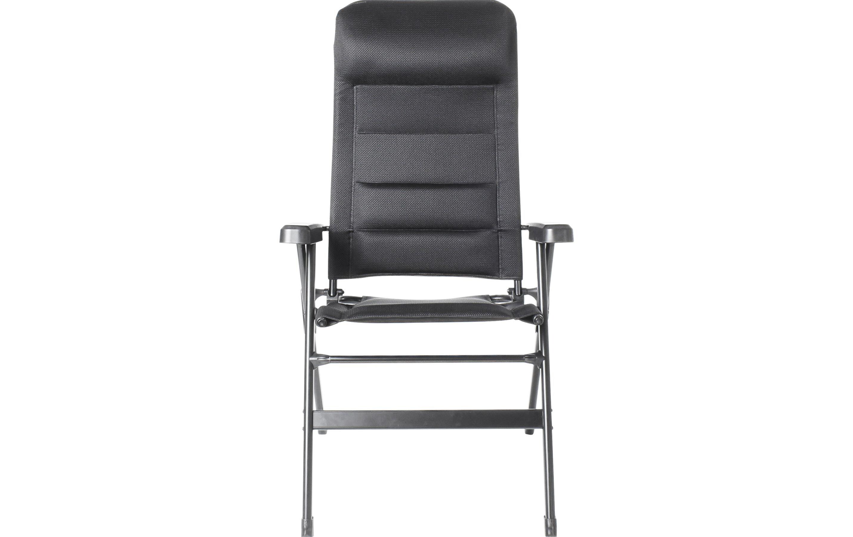 Campingstuhl Aravel 3 D Medium Schwarz<br>Klappstuhl