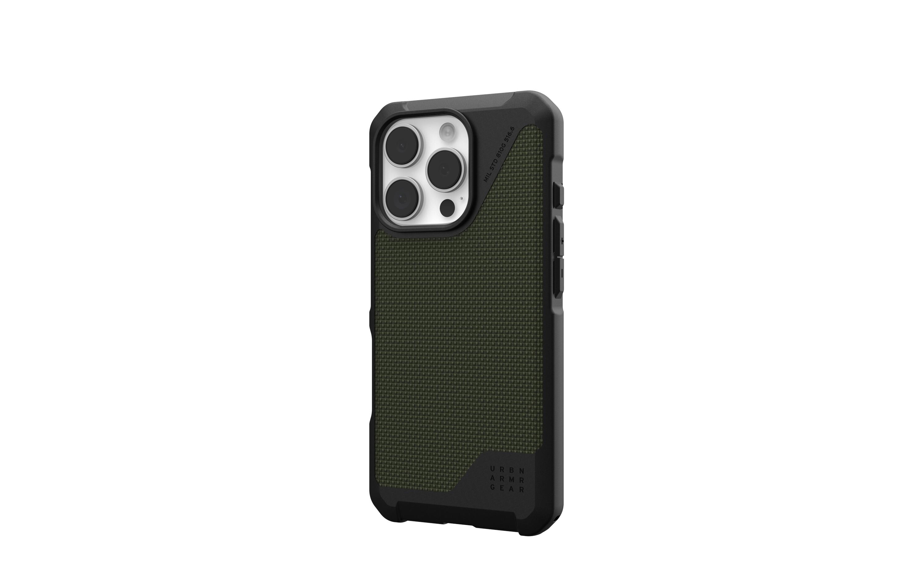Back Cover Metropolis LT iPhone 16 Pro Kevlar OliveSchutzhülle für das Apple iPhone 16 Pro