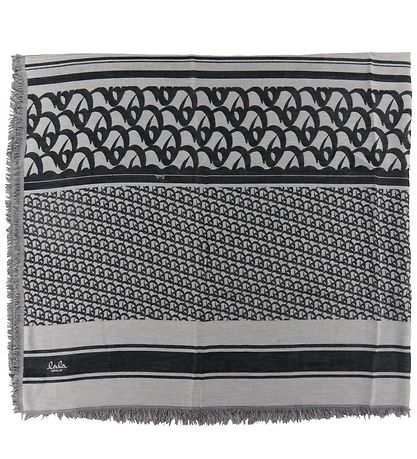 Lala Berlin T?rkl?de - 200x65 - Monogram - Blåck Monogram On Whi