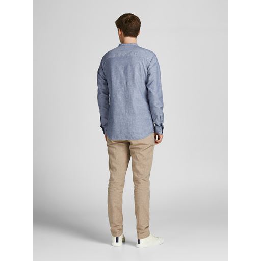 Jack&Jones Summer Band Skjorte, Faded Denim, XXL