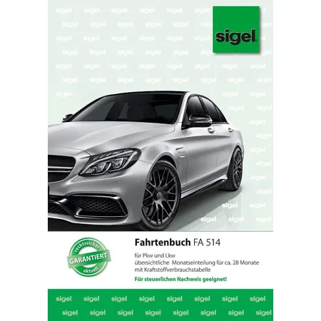 Sigel Fahrtenbuch A5 FSC-Mix für PKW und LKW 32 Blatt
