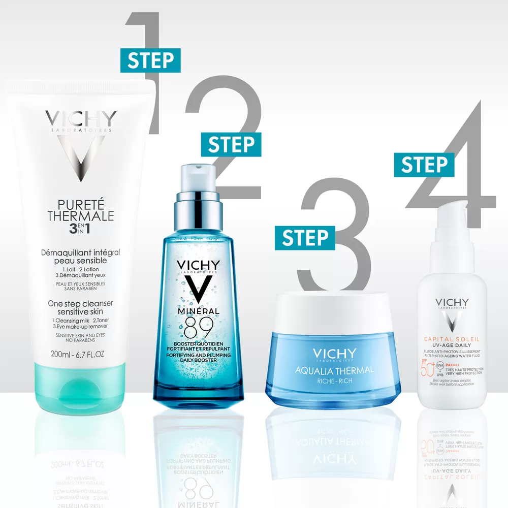 Vichy Pureté Thermale 3-in-1 Cleanser - 100 ml.