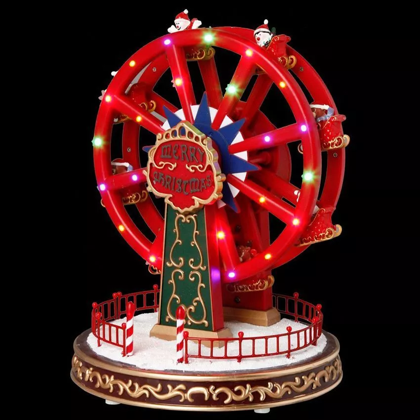 Grande roue lumineuse et musicale à piles Lilio