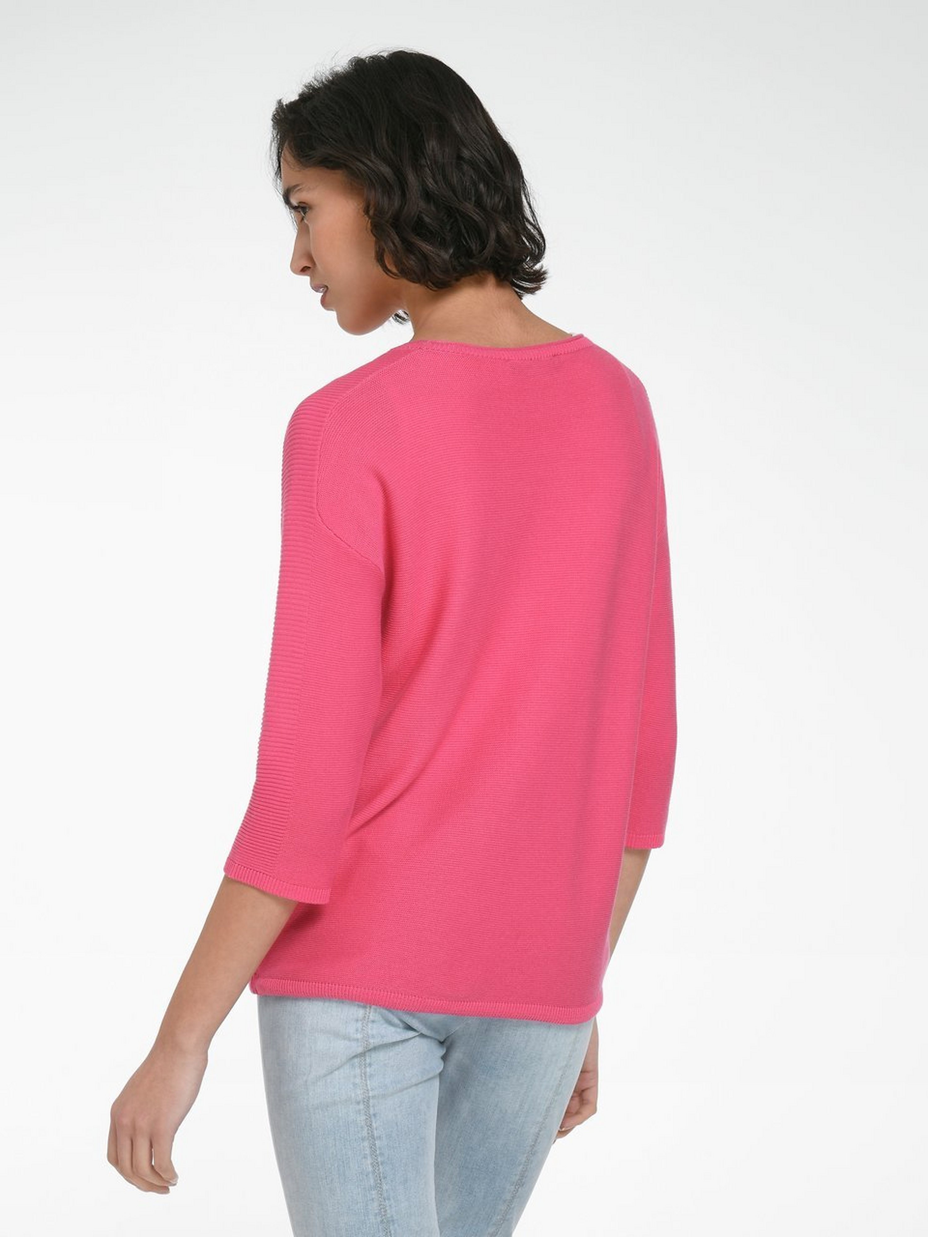 Rundhals-Pullover mit 3/4-Arm