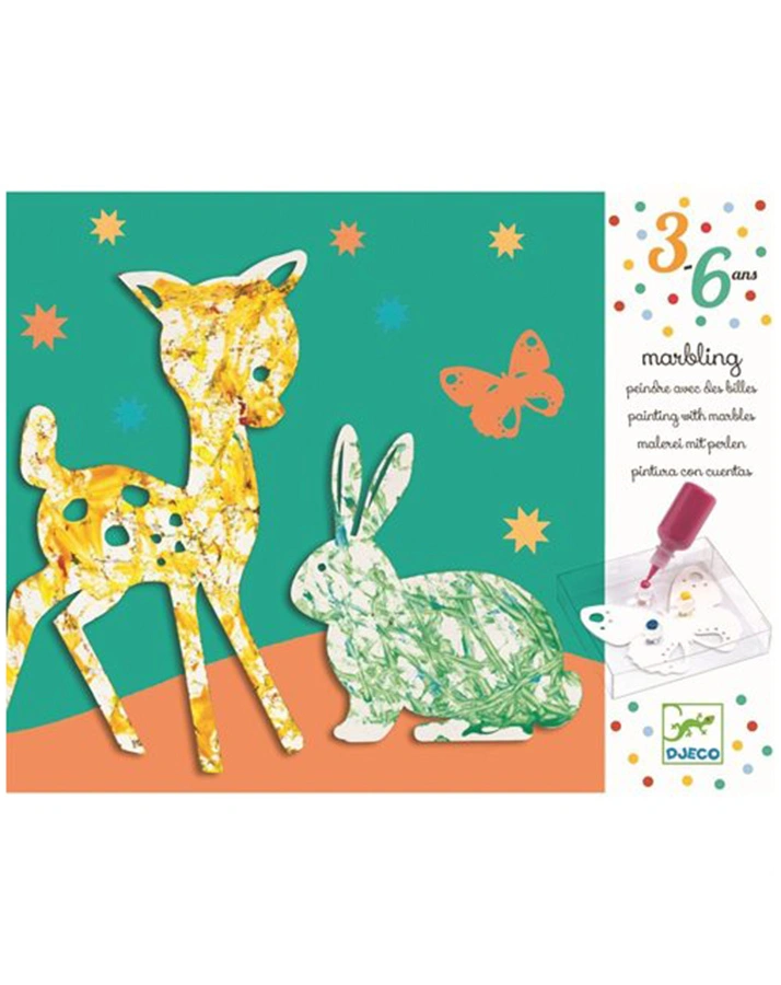Kugel-Mal-Set: 3-6 Design – Painting with Marbles