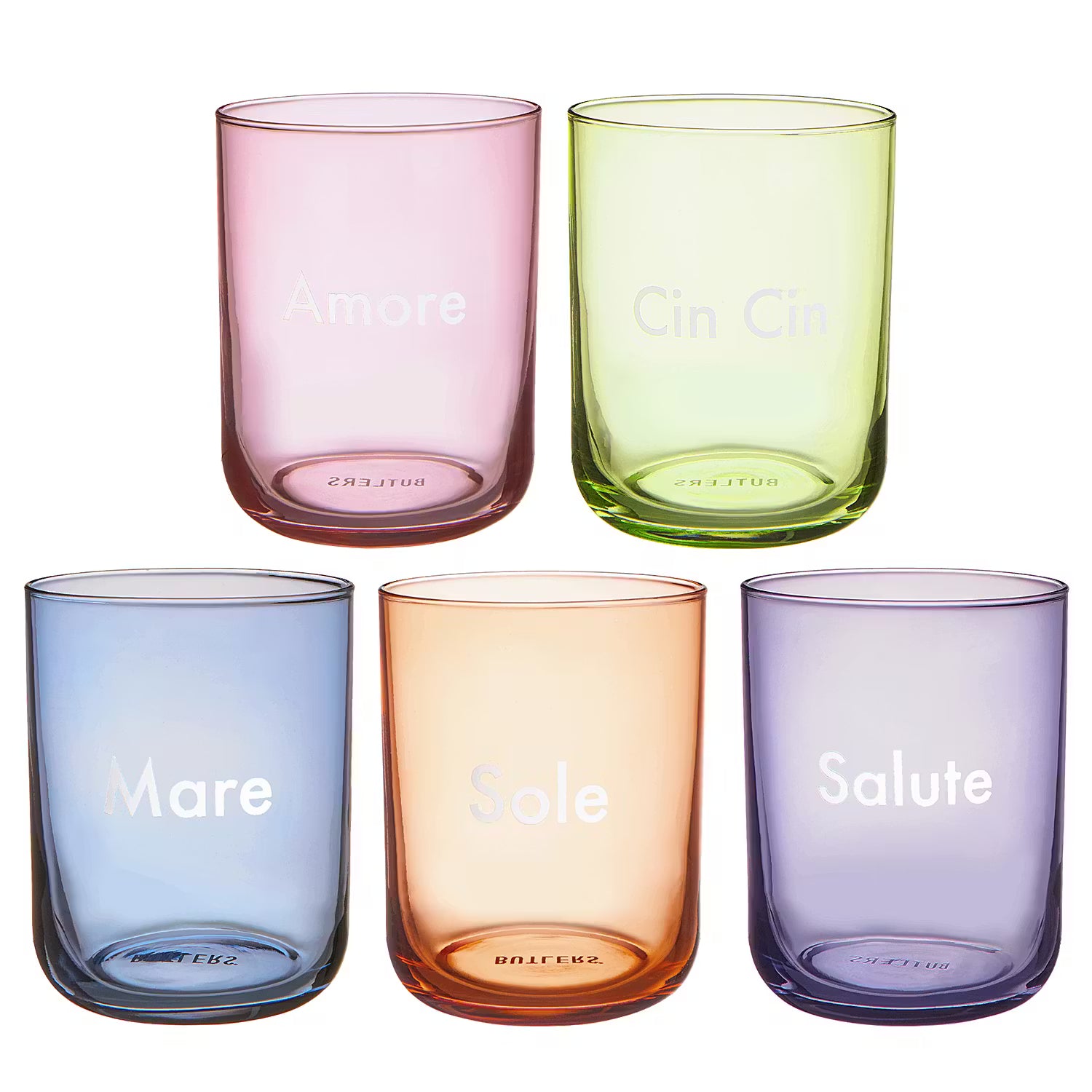 COLORATA Trinkglas Sole 6er-Set