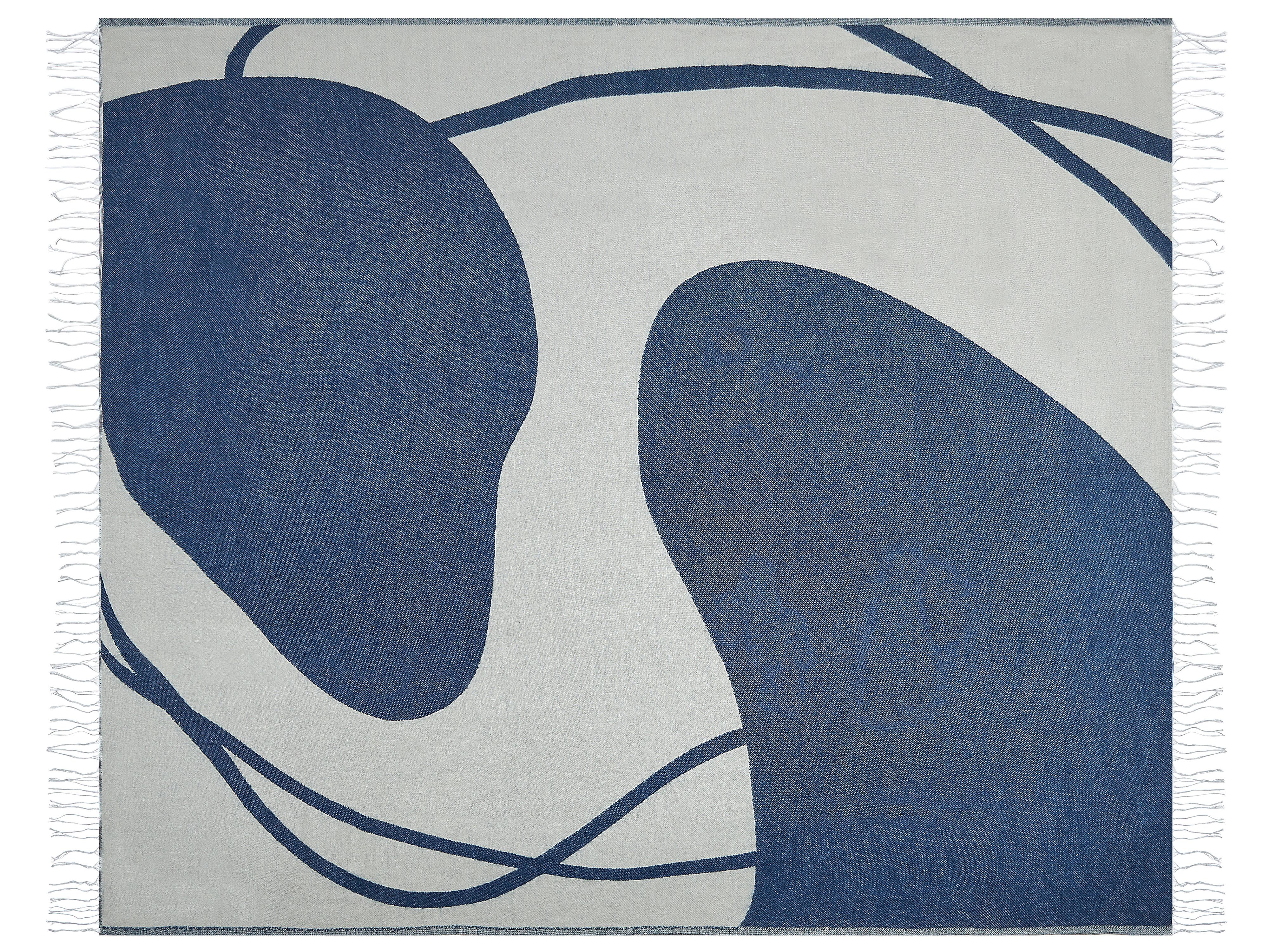 Plaid HAPREK 130 x 170 cm Blauw