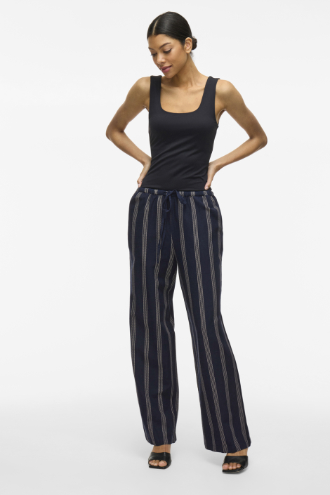 Vila blauwe dames broek