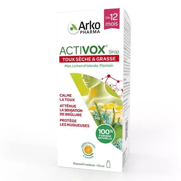 Xarope para garganta e tosse Arkopharma Activox 175ml