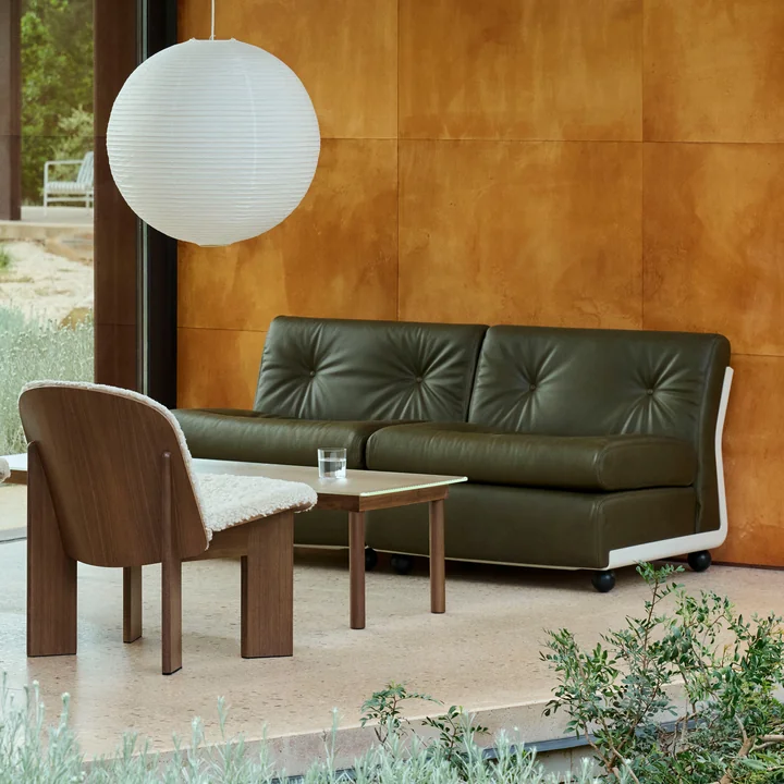 HAY - Amanta 2 Sitzer Sofa, cream beige / hellgrau (HAY Story 102)