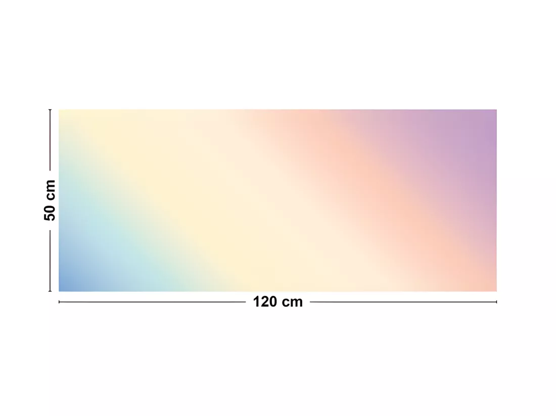 Tapis Vinyle Médium l 50xL120cm - Rainbow - Vinyle