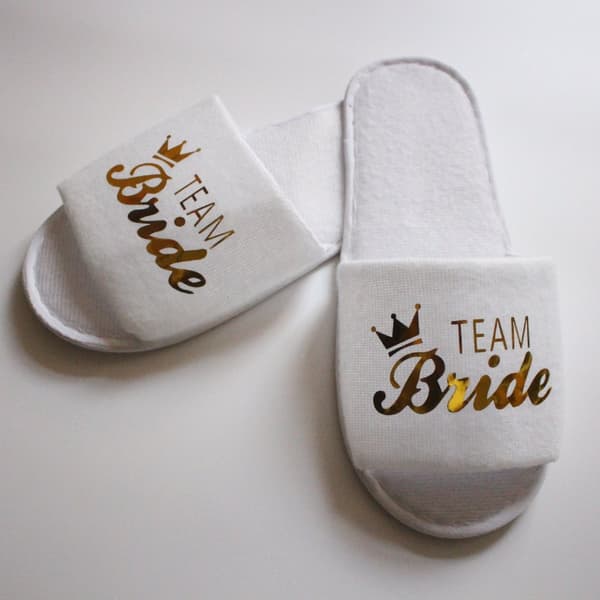INF Bryllup Slippers med Åpen Tå og Glitter for Brudens Utkledning - Perfekt for Bryllupsfest og Spa