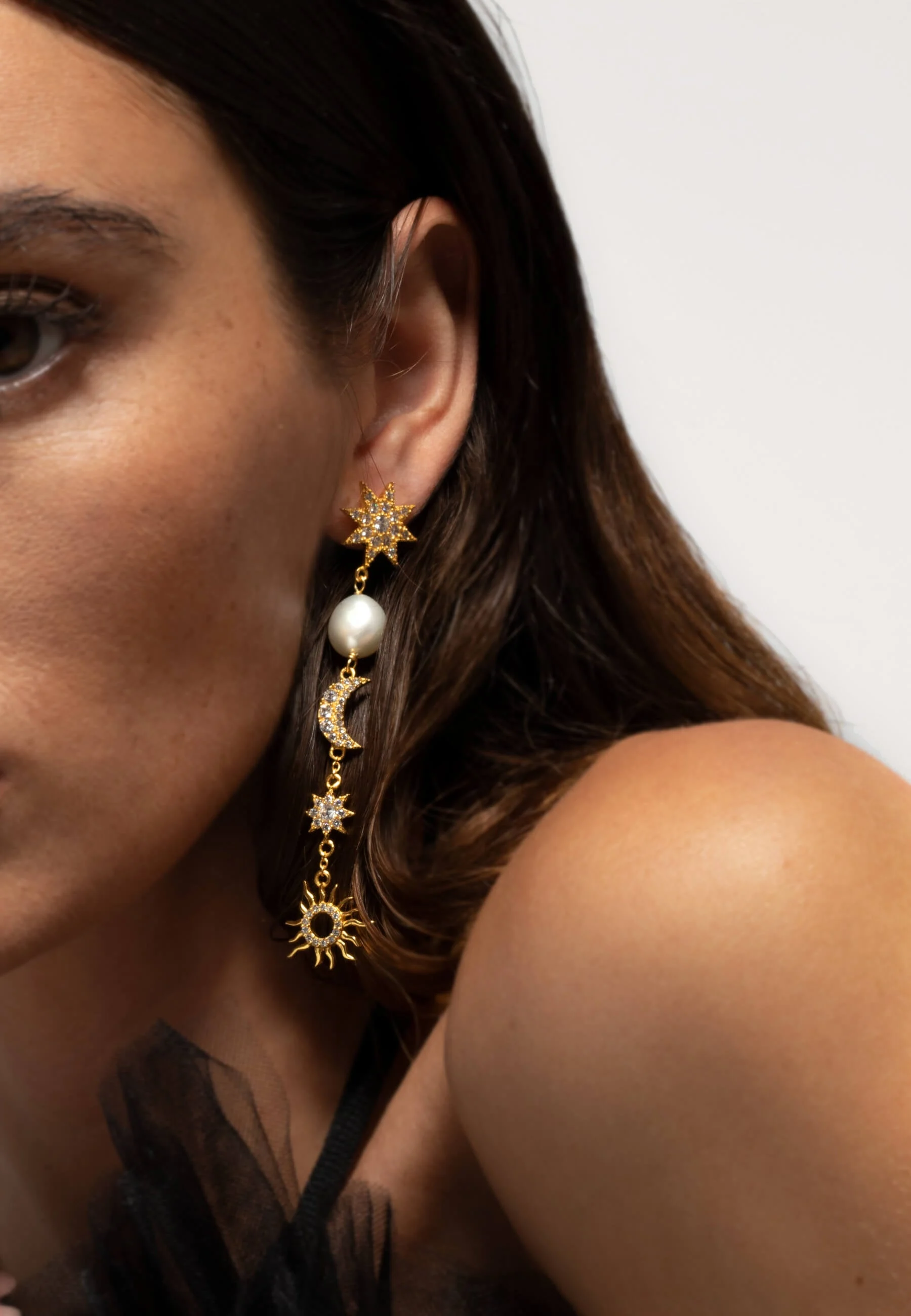 THE JUSTICE - Boucles d'oreilles | Doré