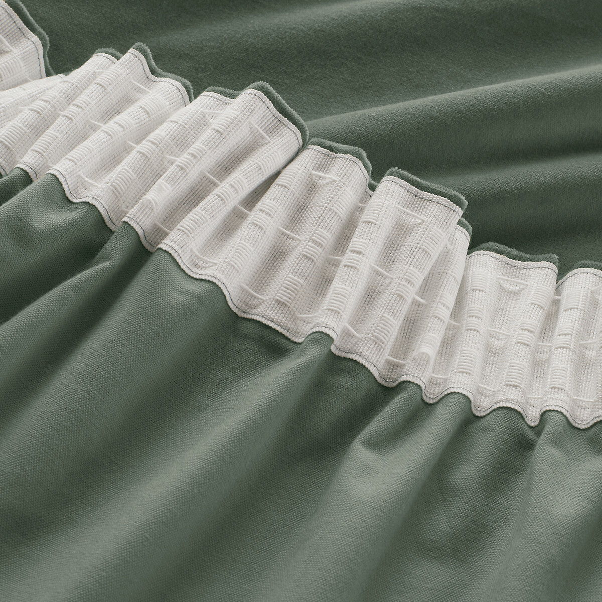 LA REDOUTE INTERIEURS<br>Cortina de veludo com debrum franzido, Veludo
