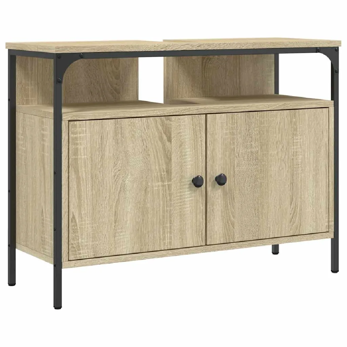 VidaXL Armoire Lavabo Salle de Bain Chêne Sonoma
