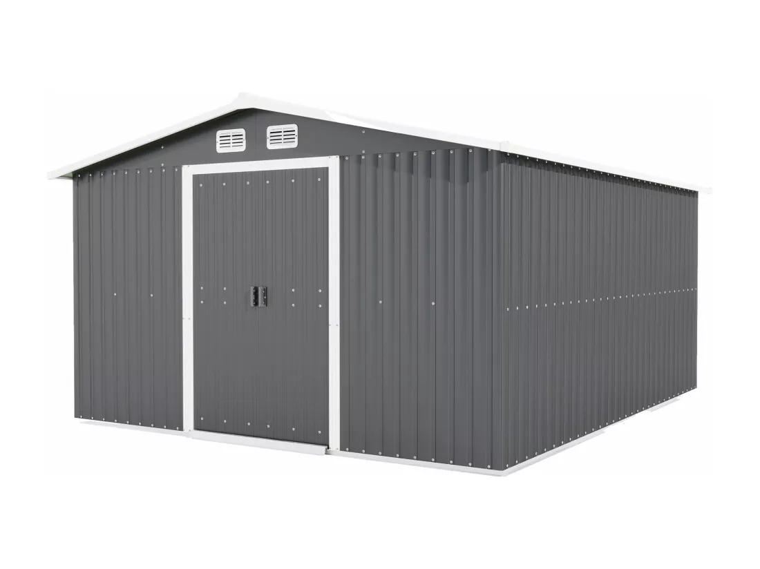 Cabanes en métal, d246cm×h178cm, gris