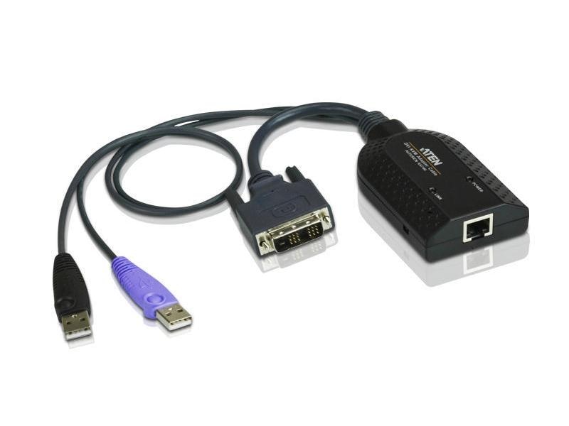 Aten KVM-Kabel KA7166-AX DVI&USB USB-DVI-Virtual-Media-KVM-Adapter mit Chipkartenunterstützung