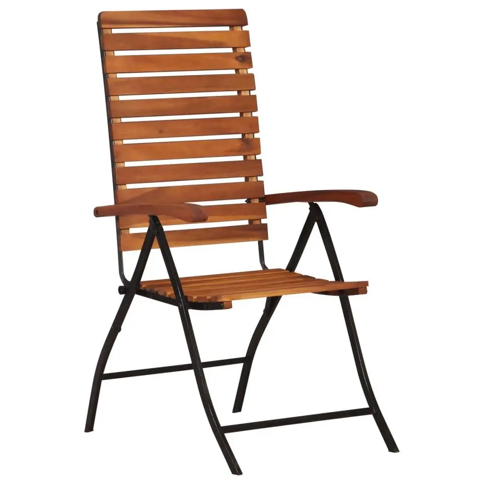 vidaXL - Tuinstoel - Bruin - Hout - 2 stuks