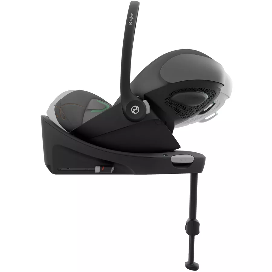 cybex GOLD Babyschale Cloud G i-Size Lava Grey mit Basisstation Base G