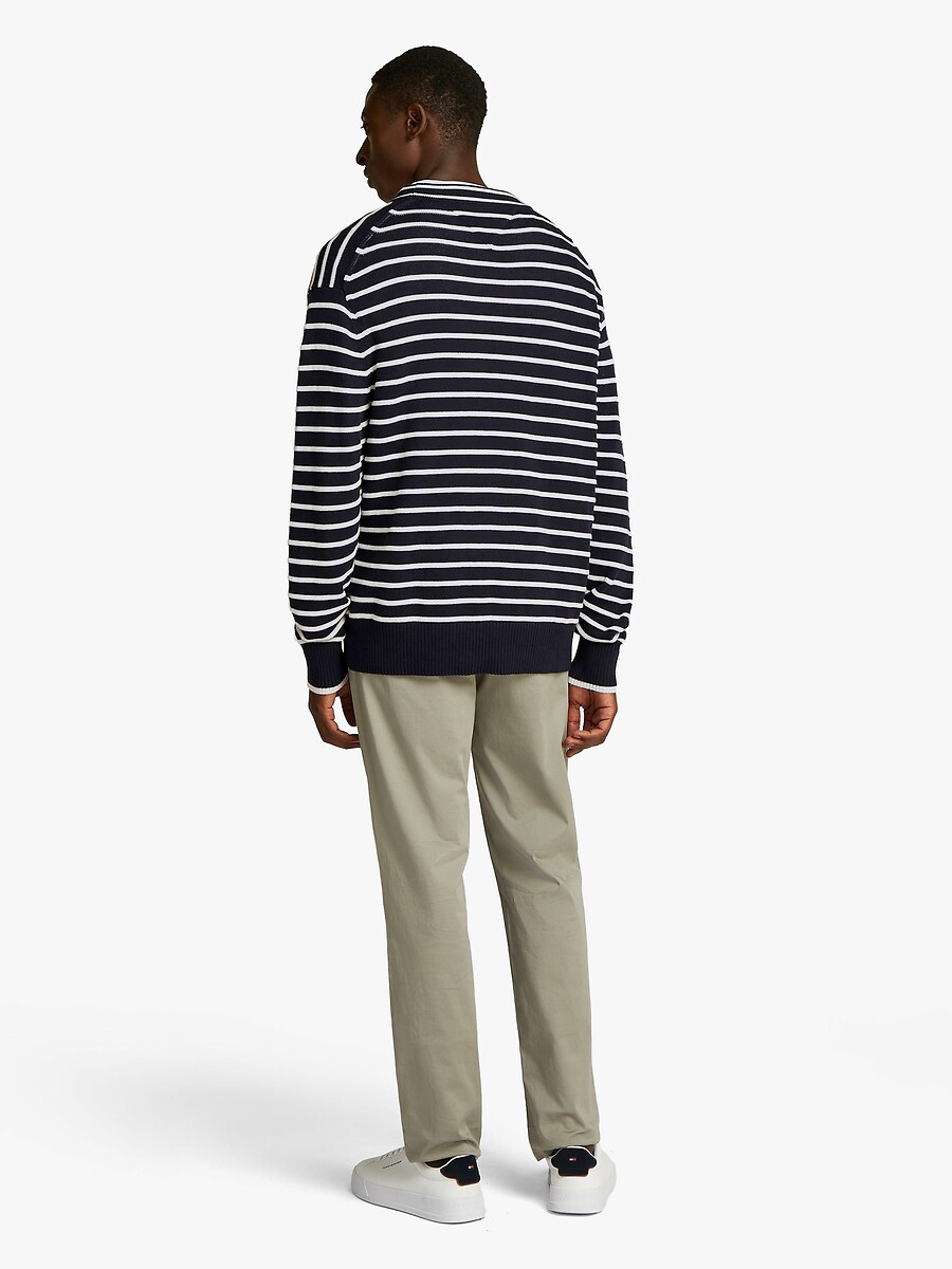 TOMMY HILFIGER<br>Suéter Survivor com gola redonda
