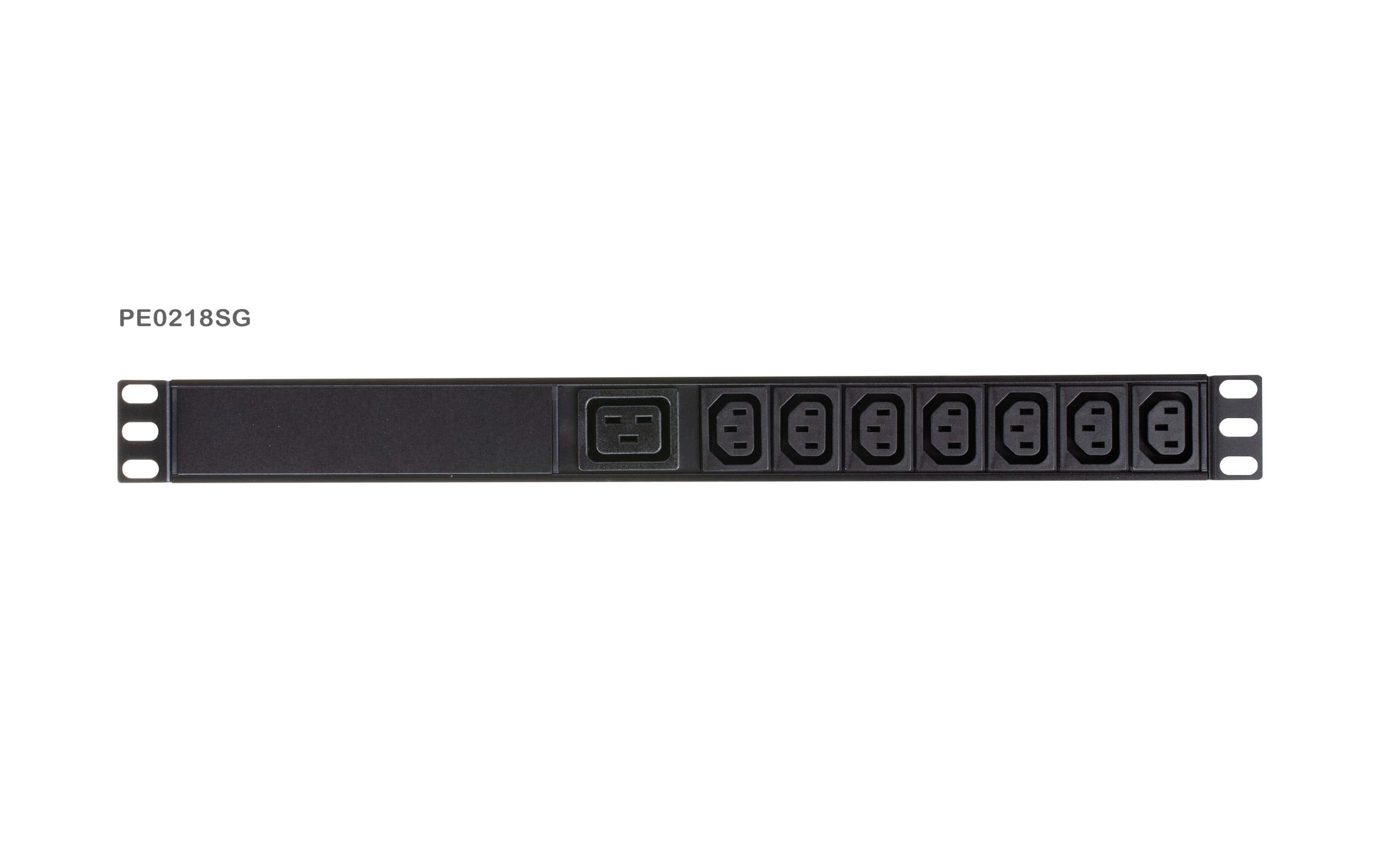 Basis PDU PE0218SG 1U, 18 Port, 16A<br>1U Basis-PDU mit Überspannungsschutz