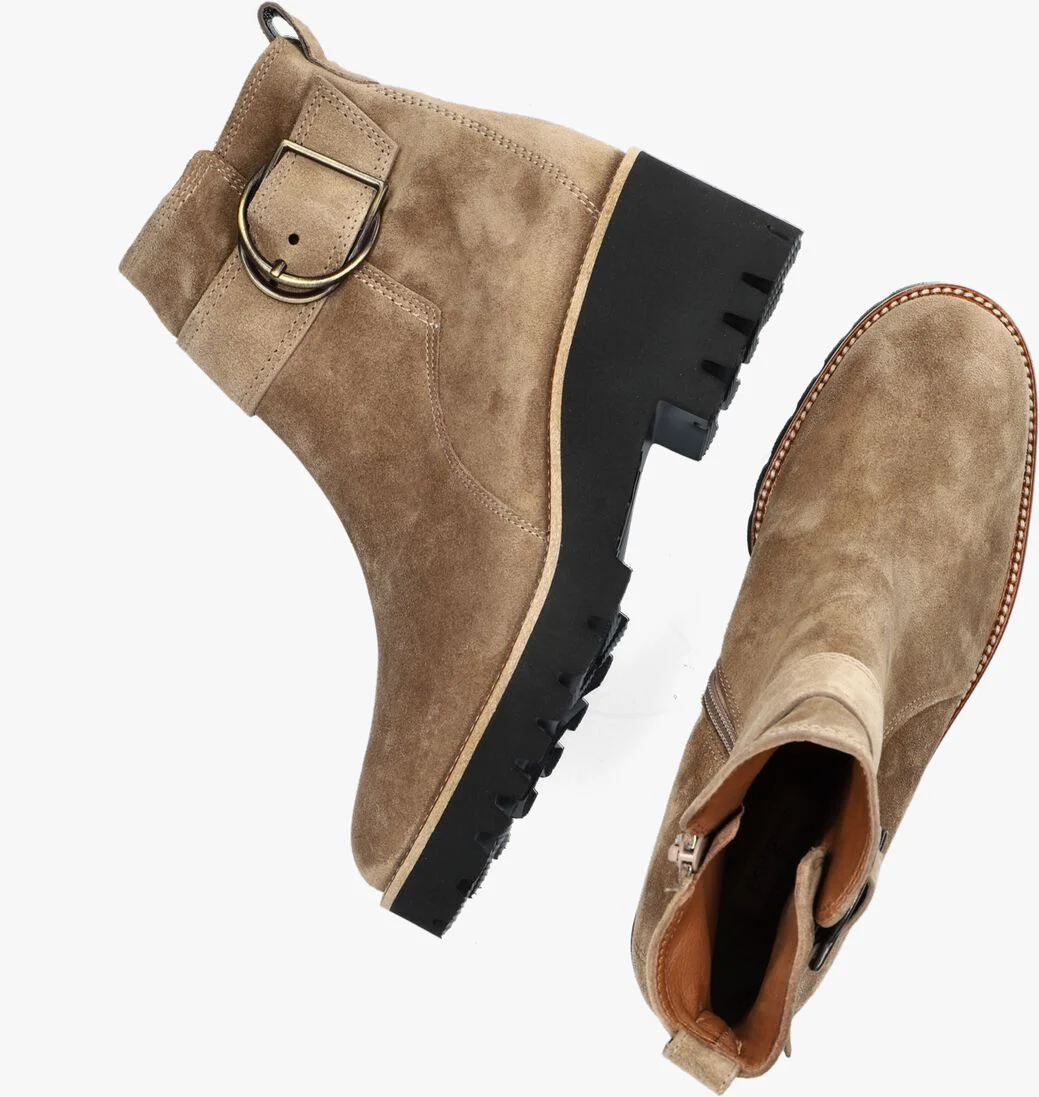 PAUL GREEN taupe paul green enkellaarsjes 9763