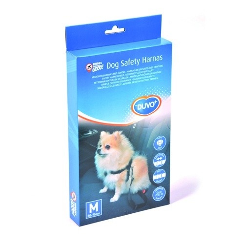 Cinto de segurança preto para cães em carro