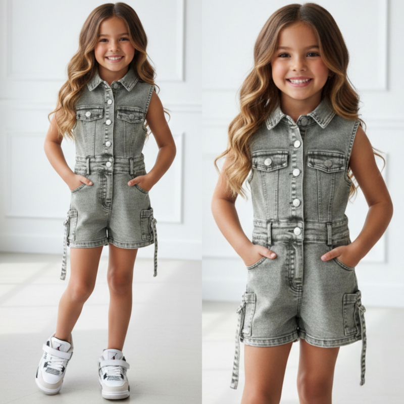 Ultimate denim jumpsuit - groen