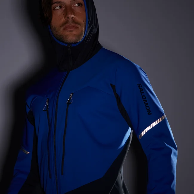 MTN  Windjacke mit Kapuze und durchgehendem Reißverschluss Herren