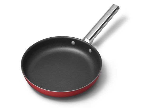 SMEG - Poêle CKFF2601RDM rouge mat 26 cm tous feux