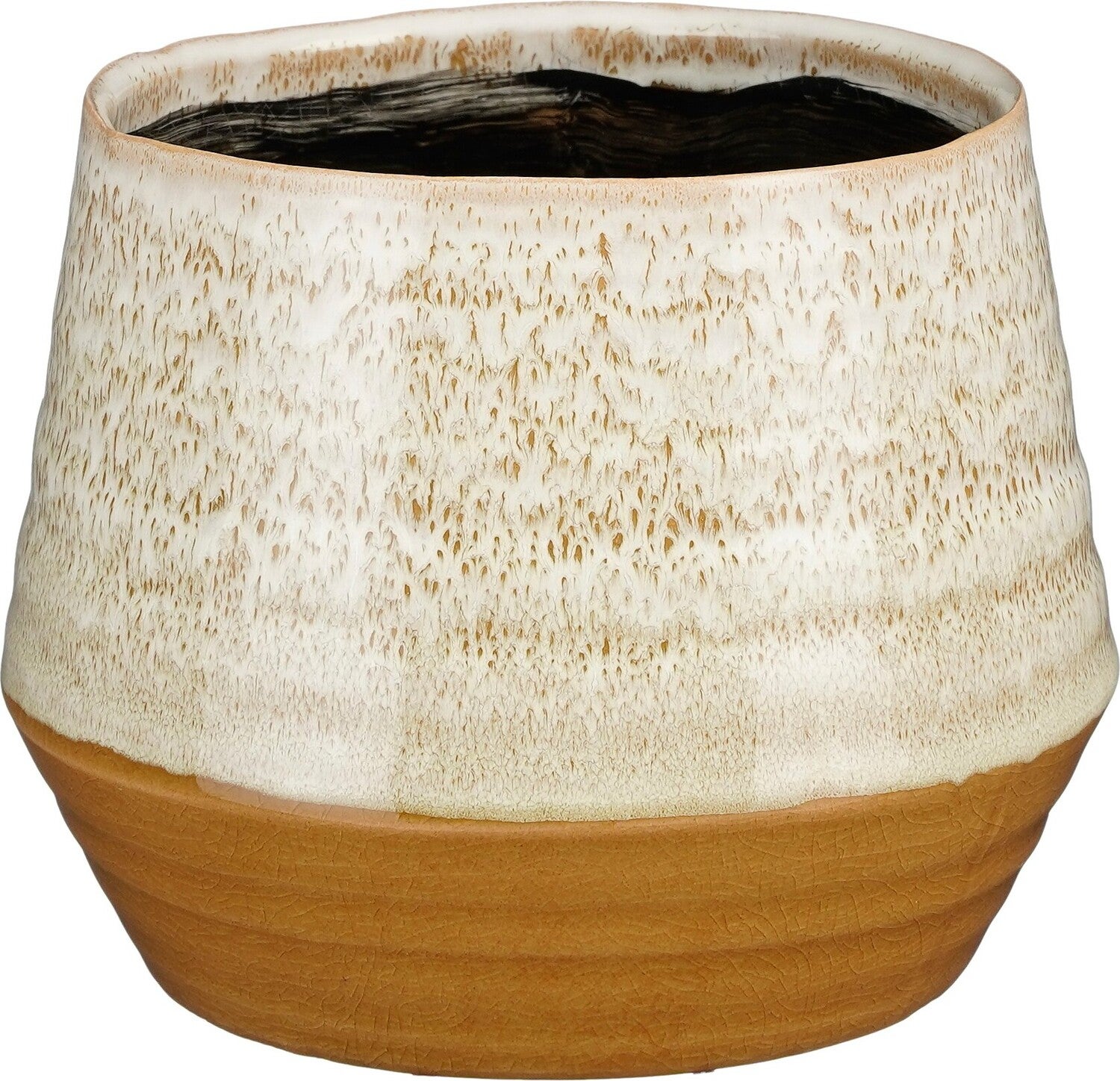 Mica Decorations bloempot Serge bruin D 15,5 H 13,5 cm