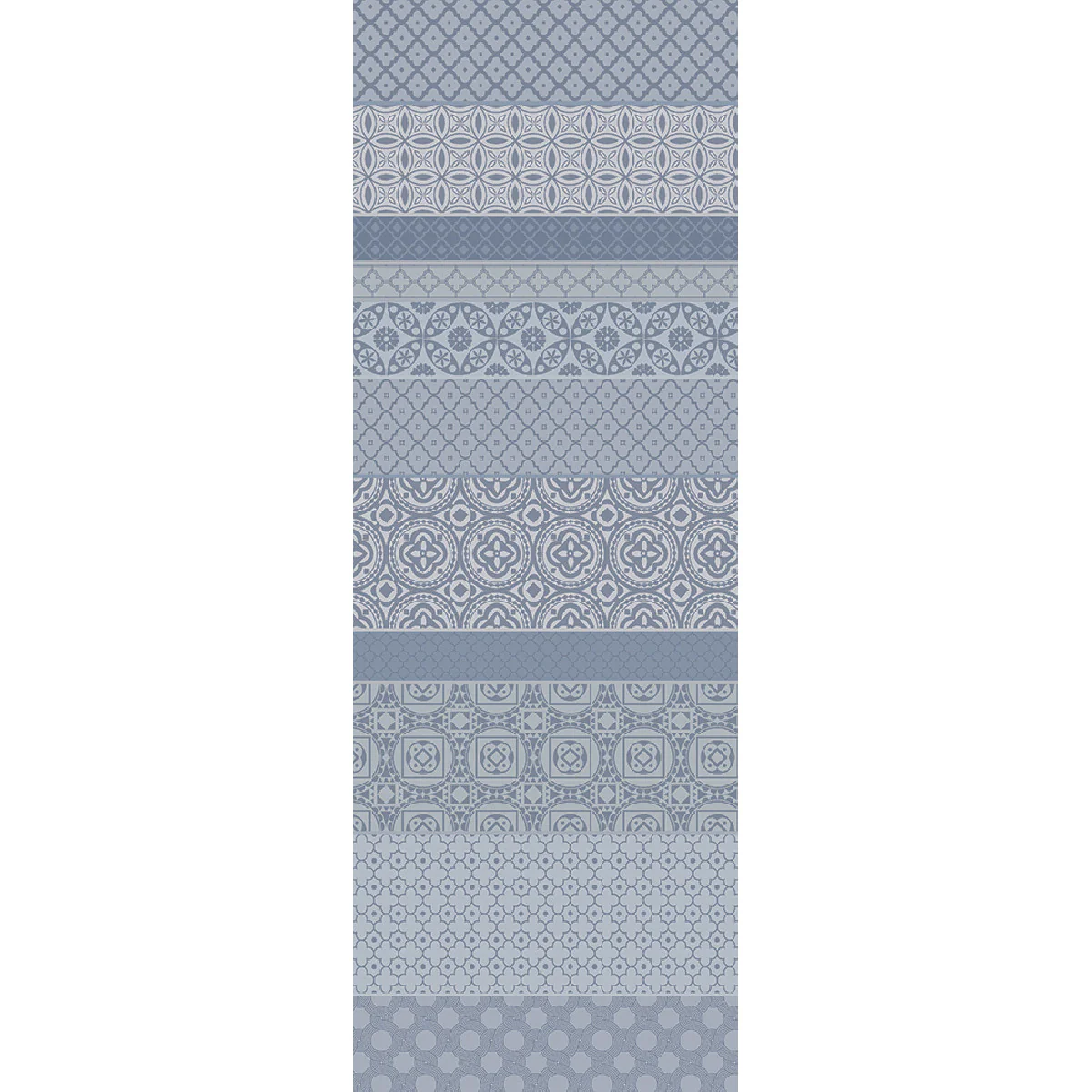 Chemin de table pur coton gris 155X55 Garnier Thiebaut