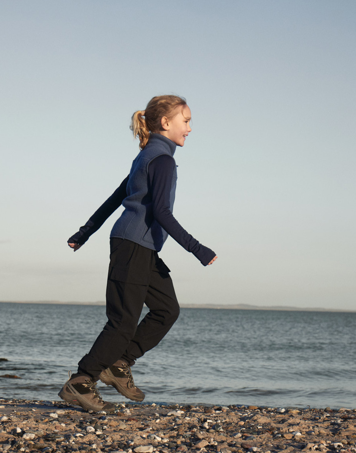 Fleecebodywarmer van merinowol voor kinderen