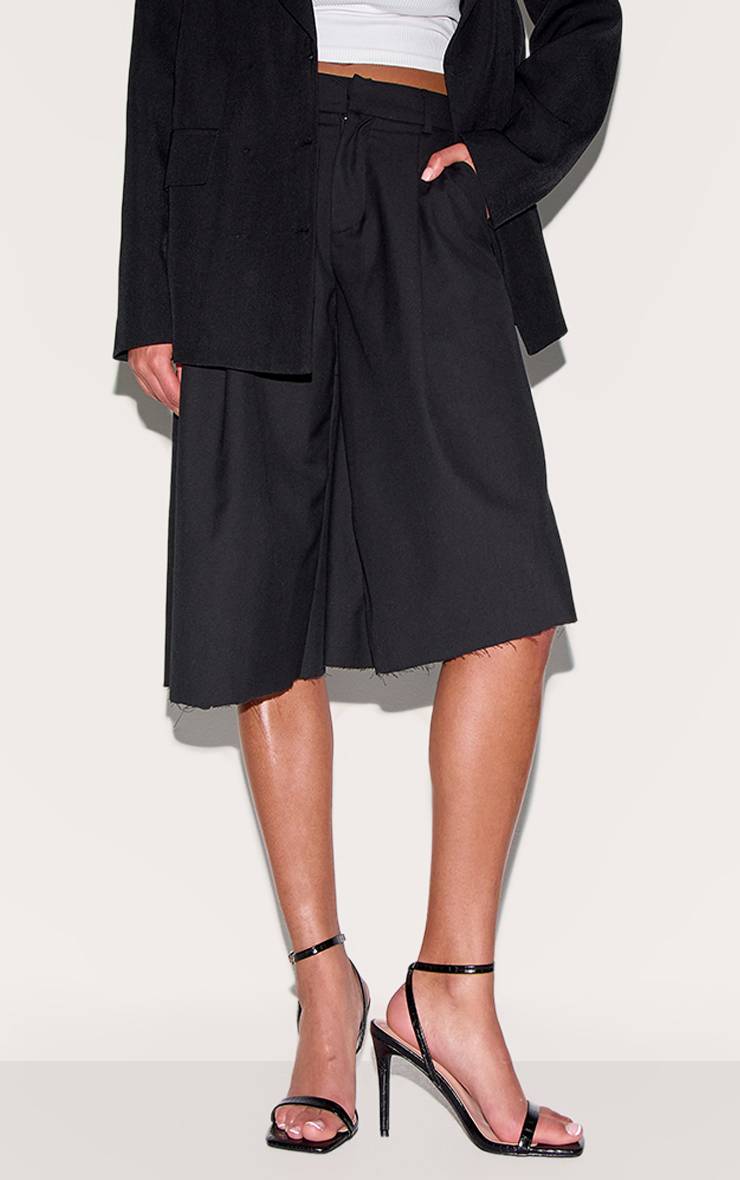 Noir Sandales À Talons Hauts En Synthétique Effet Croco Avec Bride Minimaliste Et Bout Carré