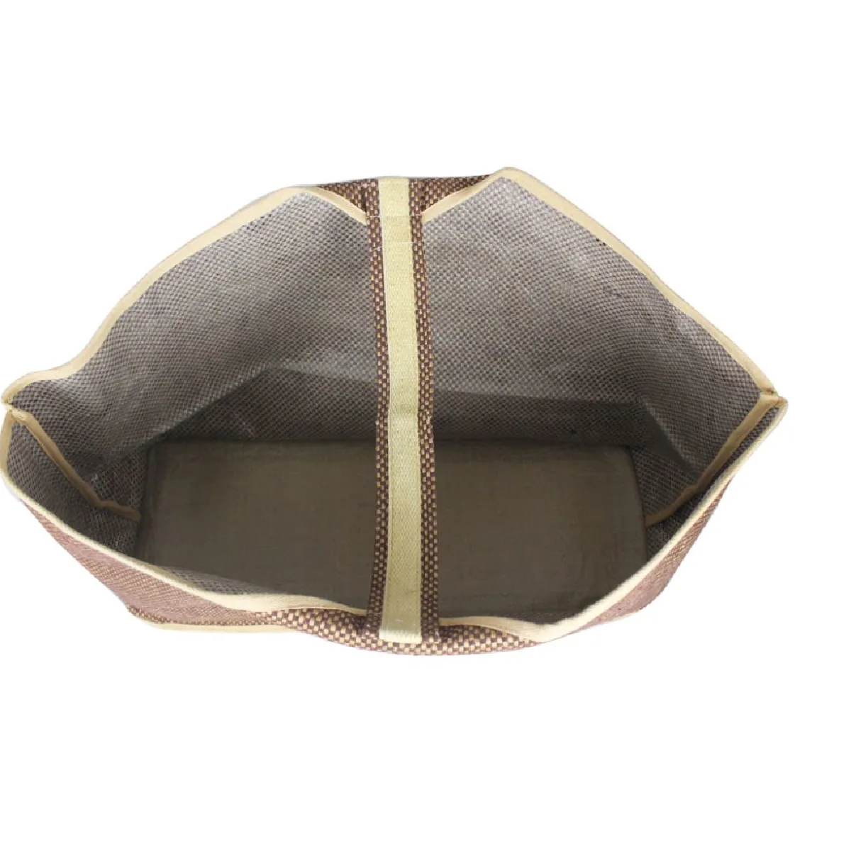 Aubry Gaspard Sac à bûches - Jute Naturel Brun