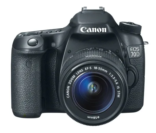 Canon EOS 70D - Digitalkamera - SLR - 20.2 MP - APS-C - 1080p - 3x optisk zoom EF-S 18-55 mm IS STM objektiv - Wireless LAN