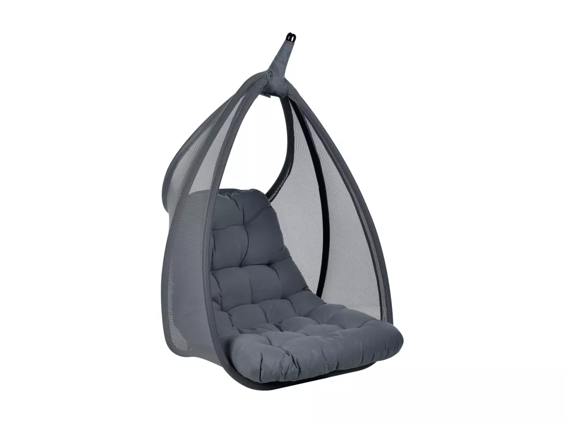 Fauteuil suspendu avec support gris foncé AVEGNO