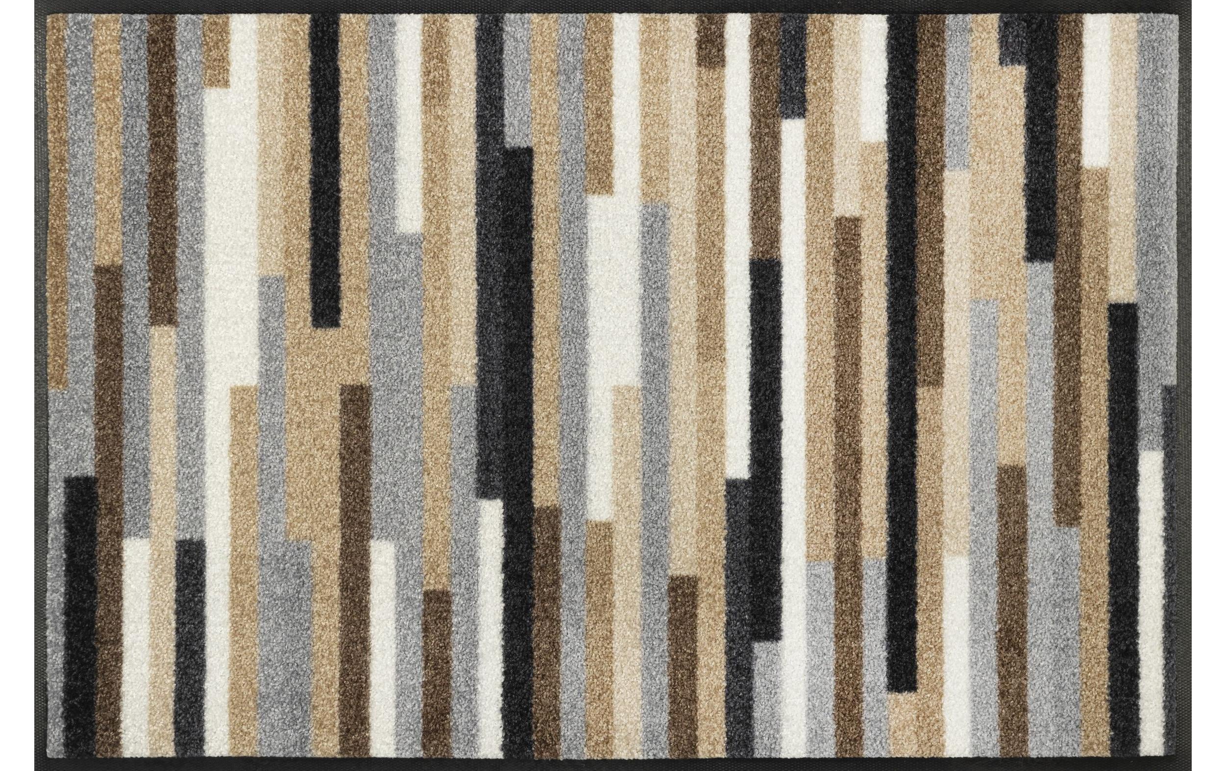Fussmatte Wash+Dry Mikado Stripes 50 cm x 75 cmAnti-Rutsch Schmutzfangmatte