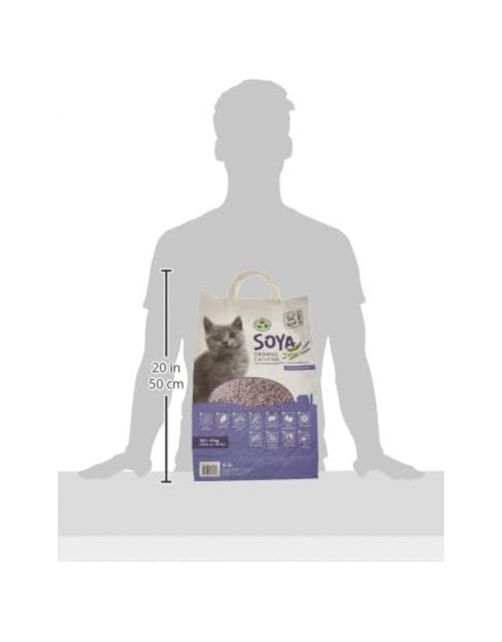 Mpets Soya Organic Cat Litter - Kattenbakvulling - 10 l Lavendel